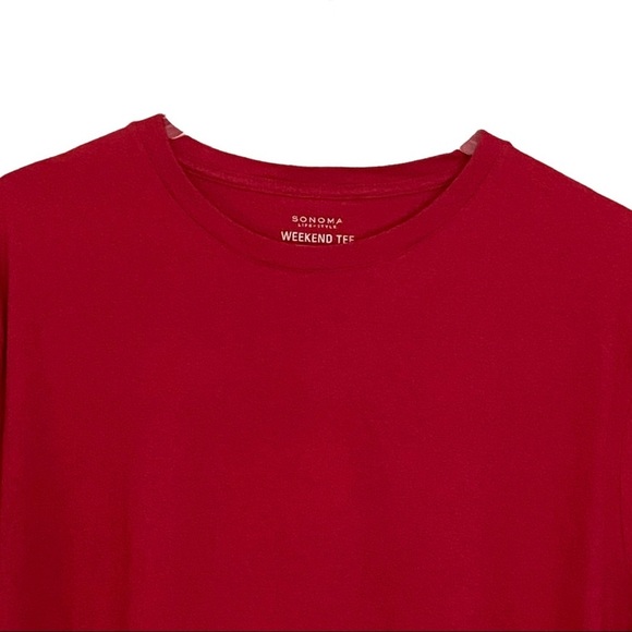 Sonoma Life Style Weekend Tee Red Size XL - Picture 2 of 5